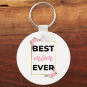 Beste mama ooit zwart sleutelhanger (Voorkant)