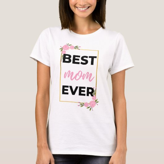 Beste mama ooit zwart t-shirt (Voorkant)