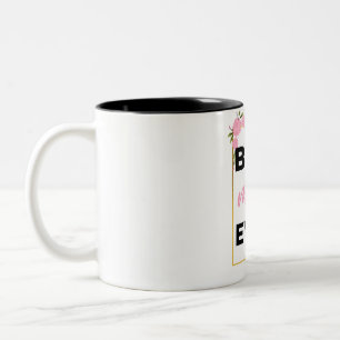 Beste mama ooit zwart tweekleurige koffiemok