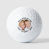 Beste mama op foto golfballen (Voorkant)