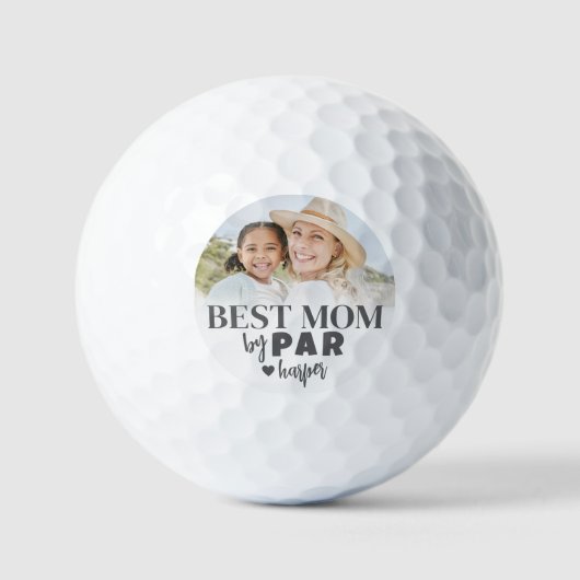 Beste mama op foto golfballen (Voorkant)