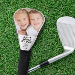 Beste mama op foto golfheadcover<br><div class="desc">Vier de beste moeder ooit die van golfen houdt op Moederdag, haar verjaardag of Kerstmis met deze gepersonaliseerde "beste moeder bij par" golfhoofddeksel. Je kunt je gemakkelijk personaliseren met een foto van haar kinderen, de uitdrukking "Best Mom By Par" aanpassen en de namen van haar kinderen en het jaar toevoegen...</div>