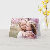 Beste mama past foto-gedicht Moederdag aan Kaart (Gele Bloem)