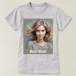 Beste mama pastelschets t-shirt
