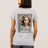 Beste mama pastelschets t-shirt (Achterkant)