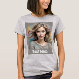 Beste mama pastelschets t-shirt