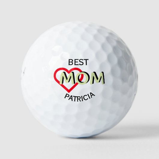 Beste mama persoonlijke naam golfballen (Voorkant)