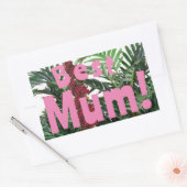 Beste mama! rechthoekige sticker (Envelop)