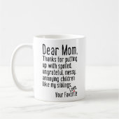 Beste mama [Siblings-versie] Koffiemok (Links)