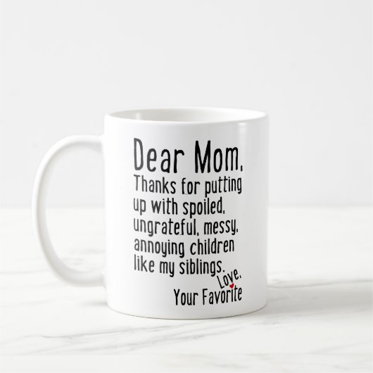 Beste mama [Siblings-versie] Koffiemok (Links)