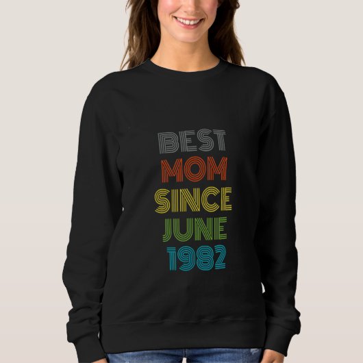 Beste mama sinds juni 1982 Cool Cadeau Trui (Voorkant)