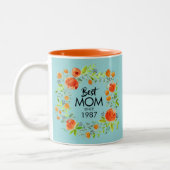 Beste mama sinds Waterverf Koffiekoffie Mok (Links)