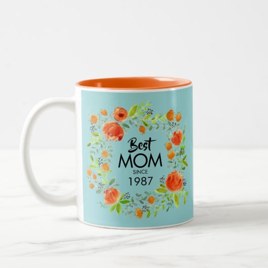 Beste mama sinds Waterverf Koffiekoffie Mok (Links)