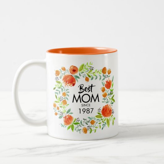 Beste mama sinds Waterverf Koffiekoffie Mok (Links)