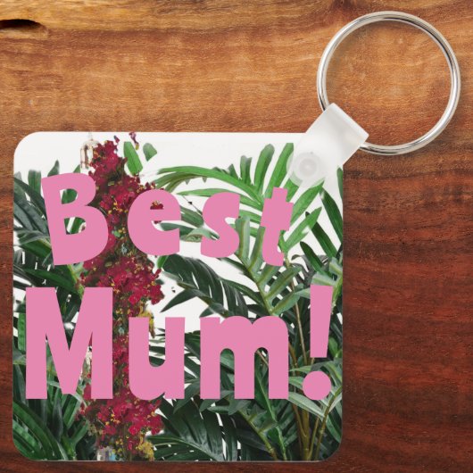 Beste mama! sleutelhanger (Achterkant)