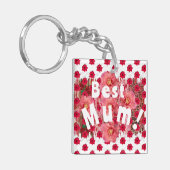 Beste mama! sleutelhanger (Voorkant Links)