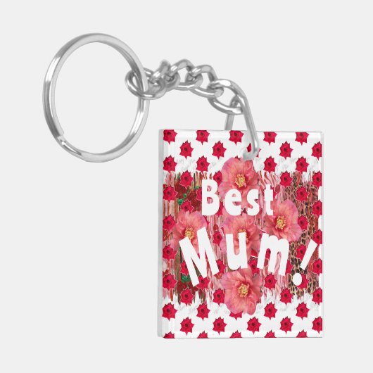 Beste mama! sleutelhanger (Voorkant Links)