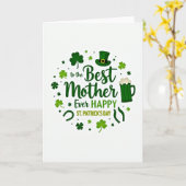Beste Mama St. Patrick Dag Kaart (Gele Bloem)