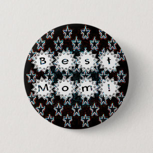 Beste mama sterren in Neon Button