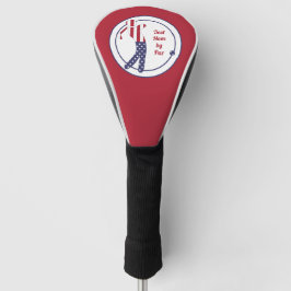 Beste mama van Par | Amerikaanse vlag Golf Player Golfheadcover