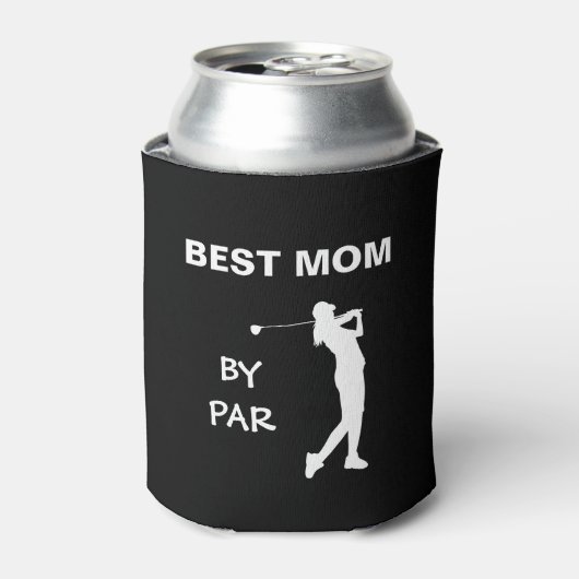 Beste mama van Par Golf Mam Golfer Moederdag Blikjeskoeler (Blikje Voorkant)