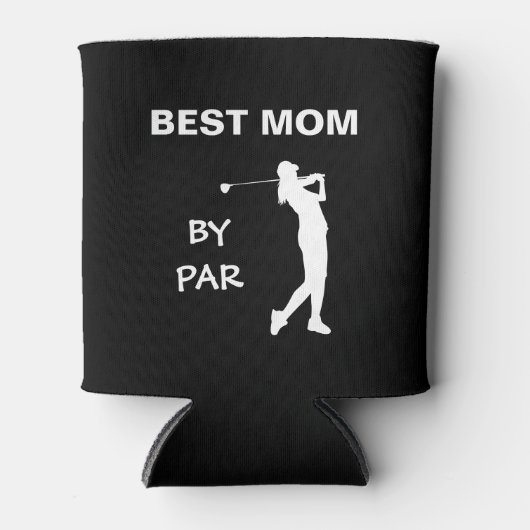 Beste mama van Par Golf Mam Golfer Moederdag Blikjeskoeler (Voorkant)