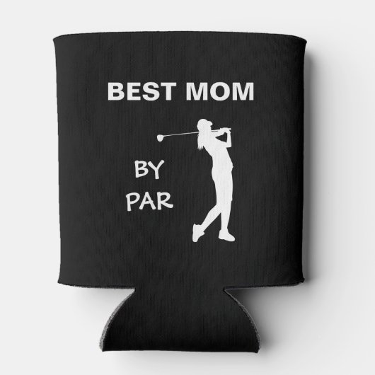 Beste mama van Par Golf Mam Golfer Moederdag Blikjeskoeler (Achterkant)