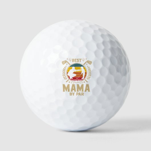 Beste MAMA van Par Golfballen (Voorkant)