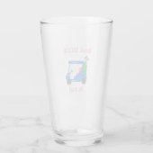 Beste mama van Par Preppy Golf Glas (Achterkant)