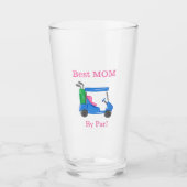 Beste mama van Par Preppy Golf Glas (Voorkant)