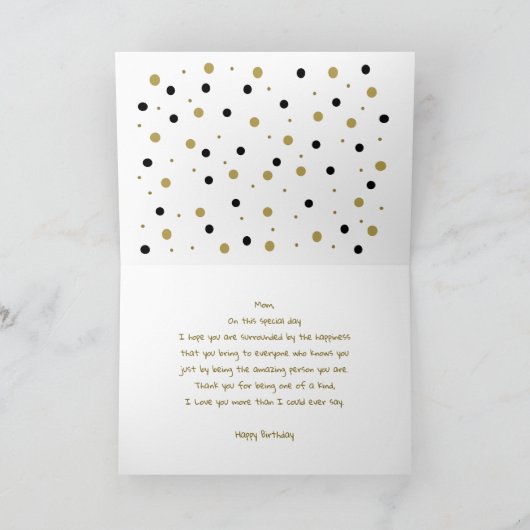 Beste mama verjaardag kaart (Binnen)