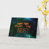 Beste Mama Wenskaart Kaart (Gele Bloem)