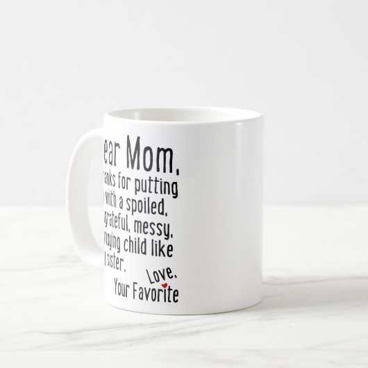 Beste mama [Zuster Versie] Koffiemok (Voorkant links)