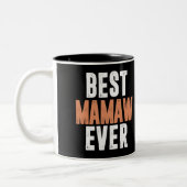 Beste Mamaw ooit Tweekleurige Koffiemok (Links)