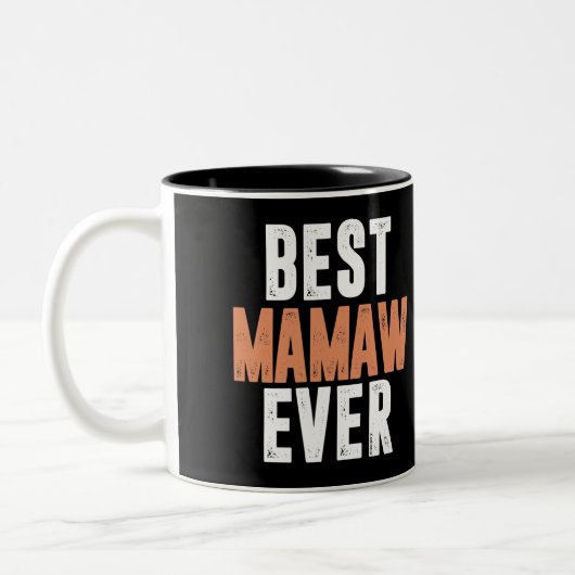 Beste Mamaw ooit Tweekleurige Koffiemok (Links)