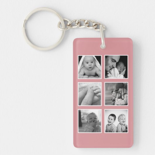 Beste Mamma Ooit Foto Collage Sleutelhanger (Voorkant)