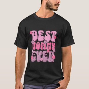 Beste Mamma Ooit Grappige Schattige Retro Groovy M T-shirt