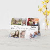 Beste Mamma Ooit – Moederdag 6-foto collage Kaart (Gele Bloem)