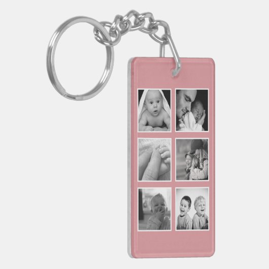 Beste mammie ooit fotocollage sleutelhanger (Voorkant Links)