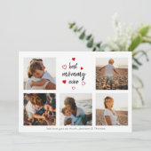 Beste mammie ooit handgeschreven Typografie 5 Foto Kaart (Staand voorkant)