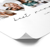 Beste Mammie Ooit Moderne Fotocollage Moederdag Poster (Hoek)