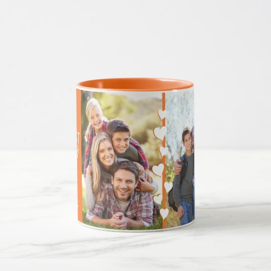 Beste mammie ooit Oranje - gepersonaliseerde twee  Mok (Midden)