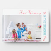 Beste mammie op de foto van het universum fotoplaat (voorkant)