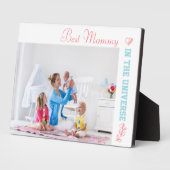 Beste mammie op de foto van het universum fotoplaat (Zijkant)