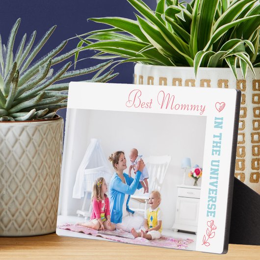 Beste mammie op de foto van het universum fotoplaat