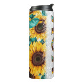 Beste mammie-zonnebloem thermosbeker (Gedraaid links)