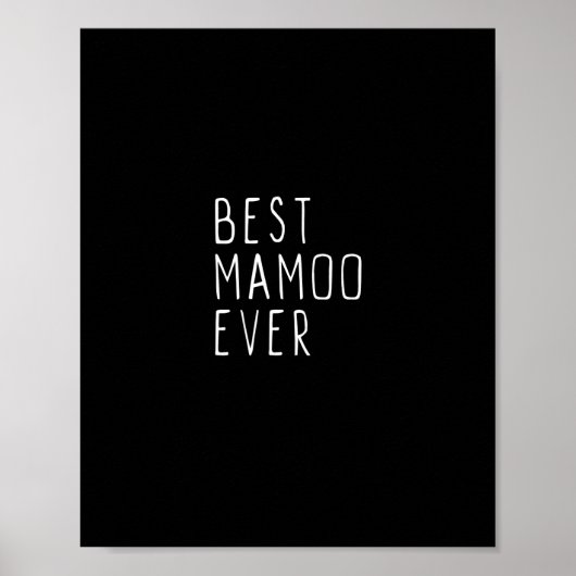 beste mamoo ooit familie grappige cool swea poster (Voorkant)