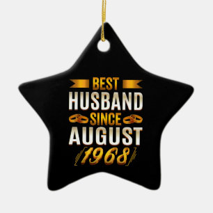 Beste man 1968 Betekenis 52e Jubileum Keramisch Ornament