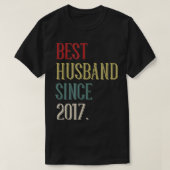 Beste man 2017 5 jaar vijfde Jubileum van het huwe T-shirt (Design voorkant)