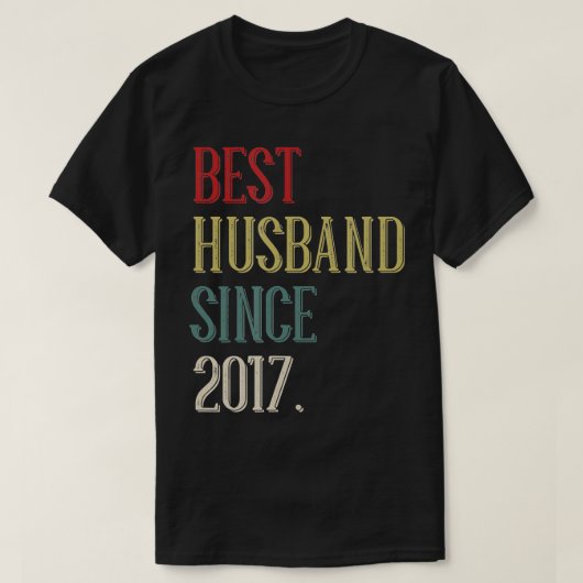 Beste man 2017 5 jaar vijfde Jubileum van het huwe T-shirt (Design voorkant)